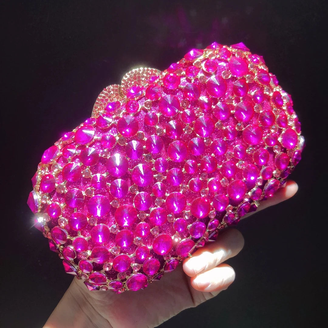 Bolsa Clutch Cristal Luxo Festa