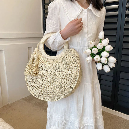 BOLSA DE PALHA PARA PRAIA