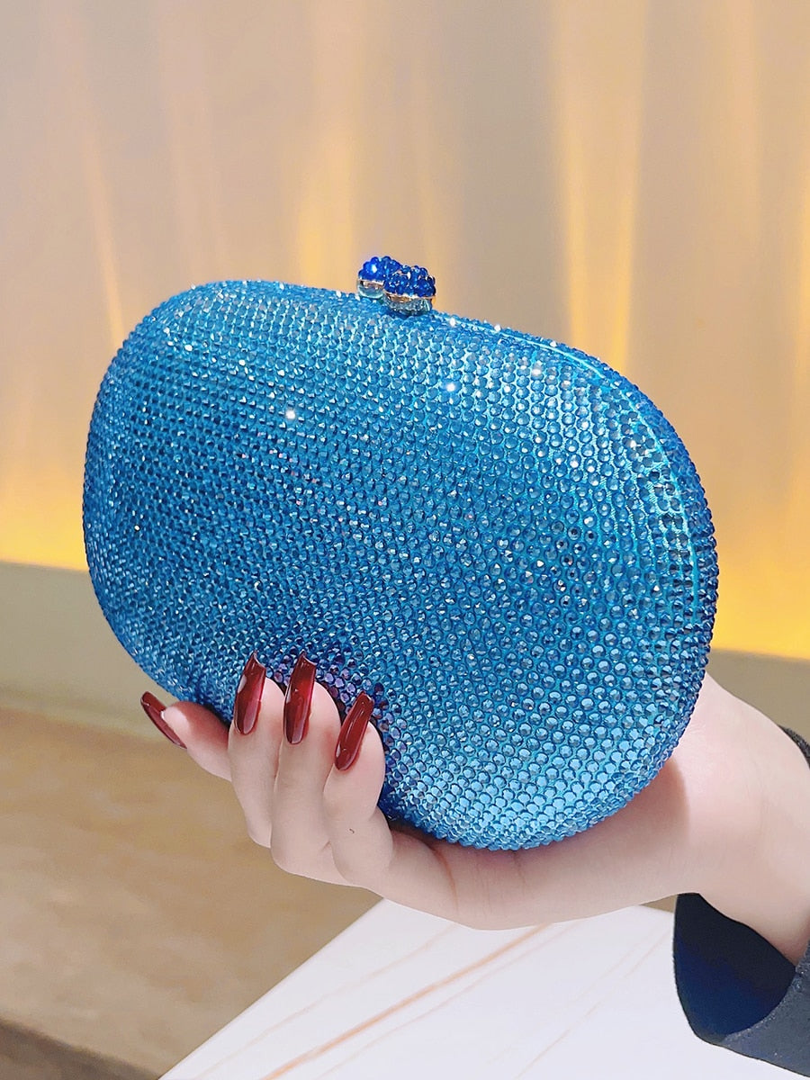 Bolsa Clutch com Cristais Festa