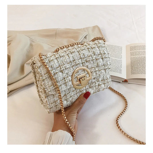 Bolsa Tweed Sofisticada