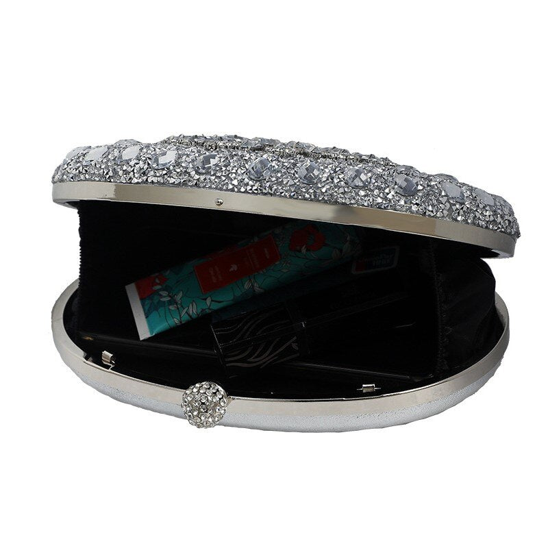Bolsa Clutch com Pedrarias Festa