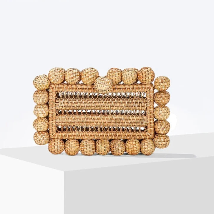 Bolsa Clutch Palha Verão