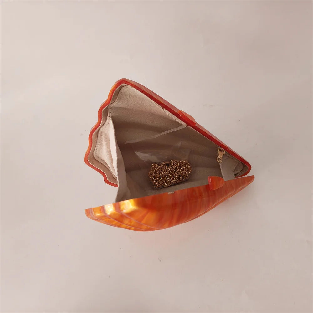 Bolsa Clutch Concha em Acrílico