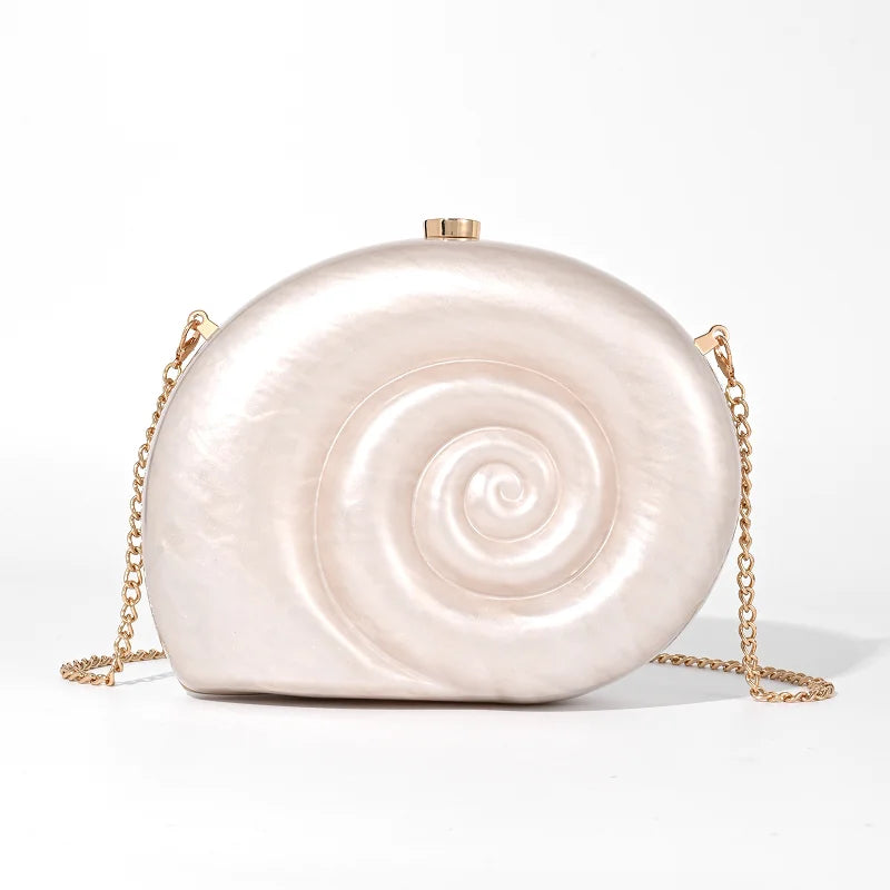 Bolsa Clutch Acrílico Caracol