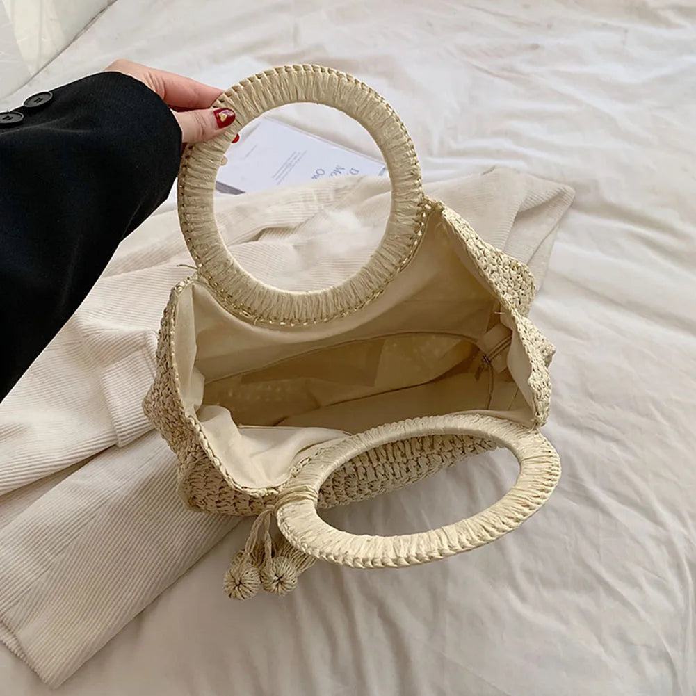 BOLSA DE PALHA PARA PRAIA