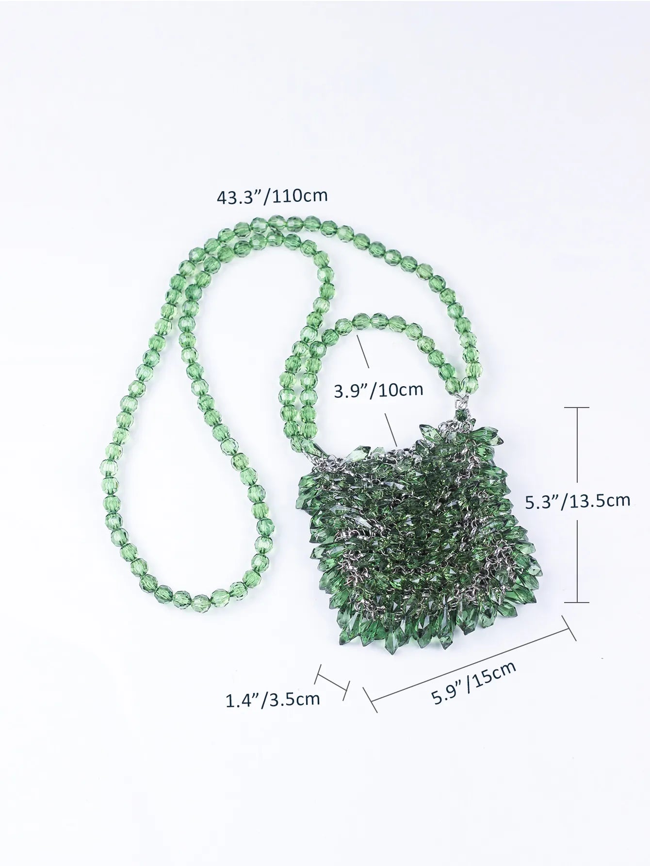 Bolsa de Cristais Verde