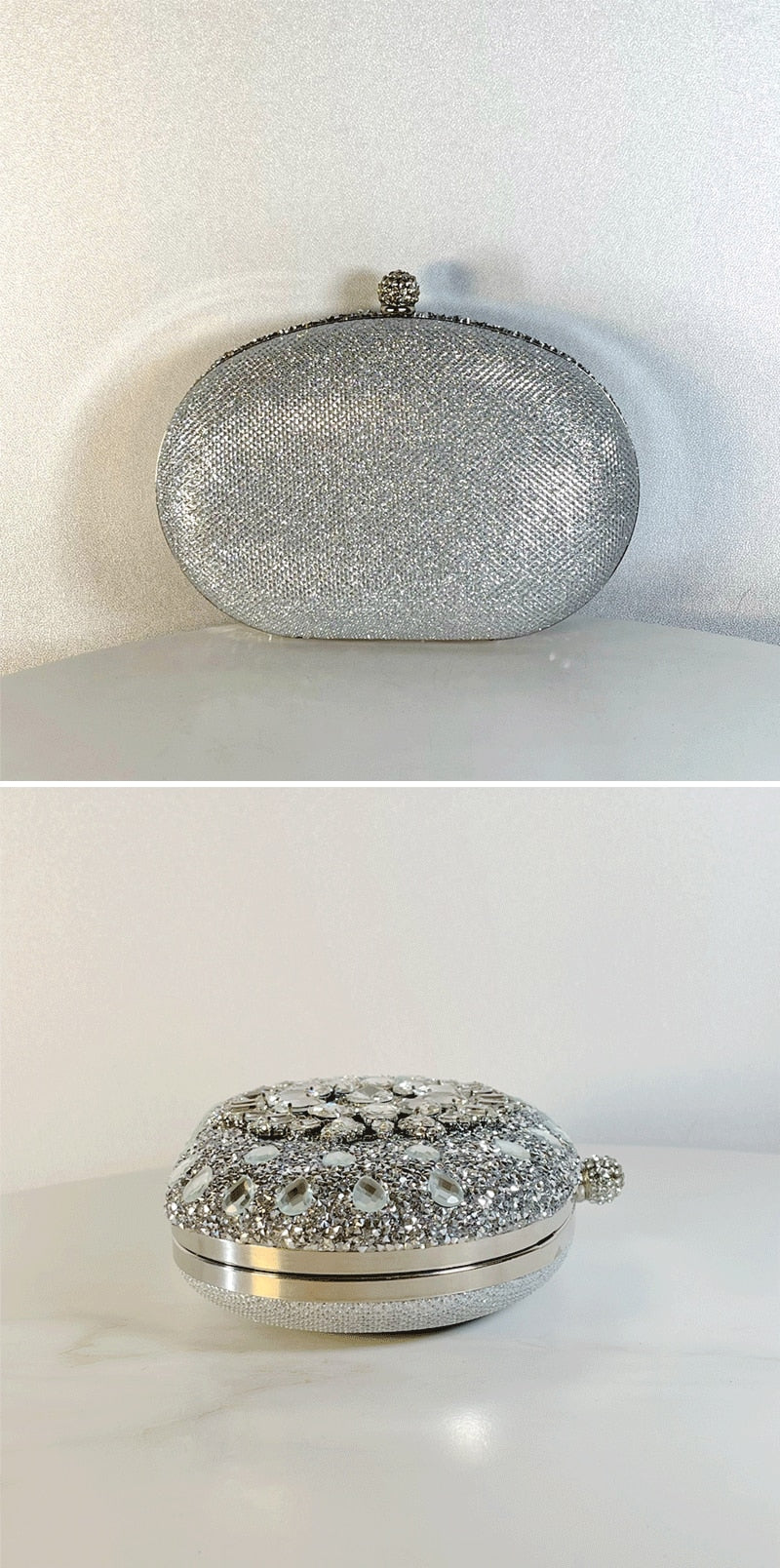 Bolsa Clutch com Pedrarias Festa