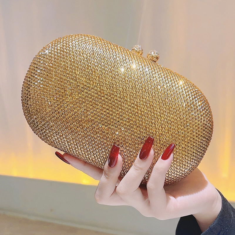 Bolsa Clutch com Cristais Festa