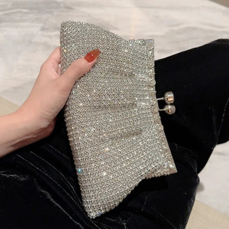 Bolsa Clutch Brilho Festa