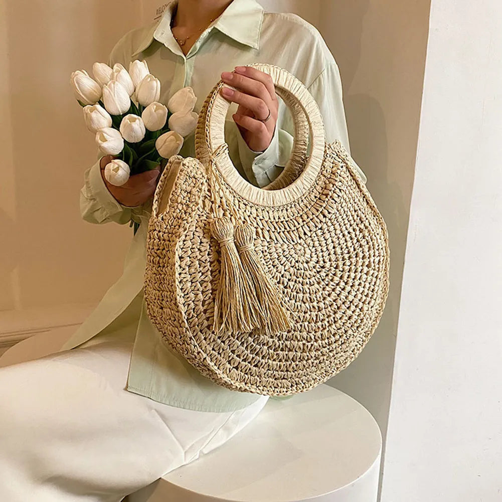BOLSA DE PALHA PARA PRAIA