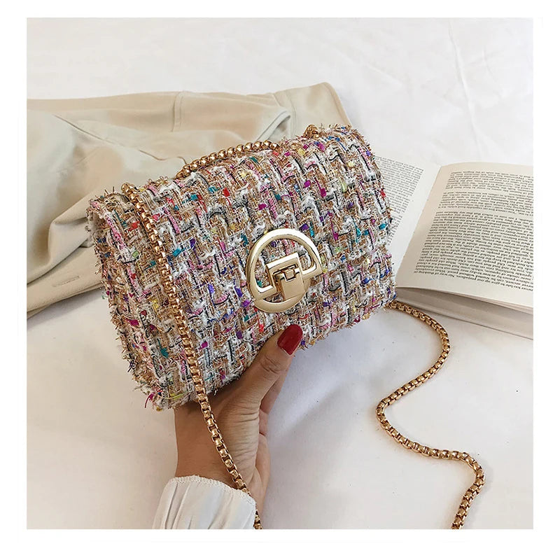 Bolsa Tweed Sofisticada