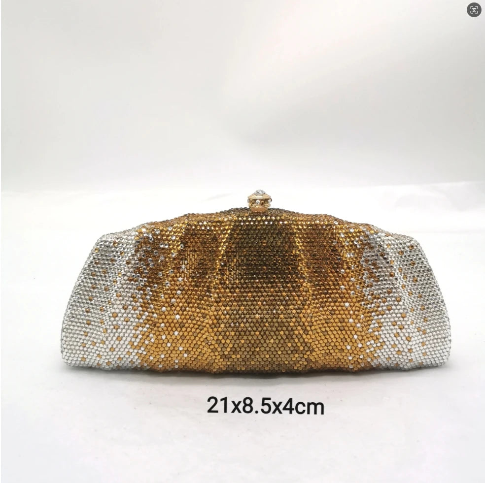 Bolsa Clutch Cristais