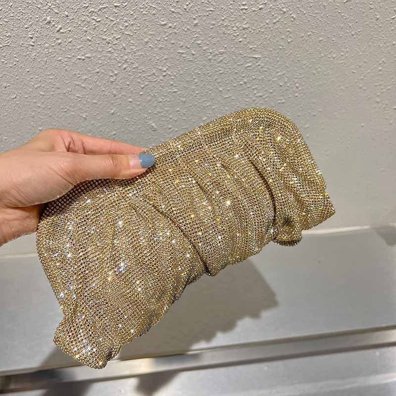 Bolsa Clutch Cravejada com Strass Festa