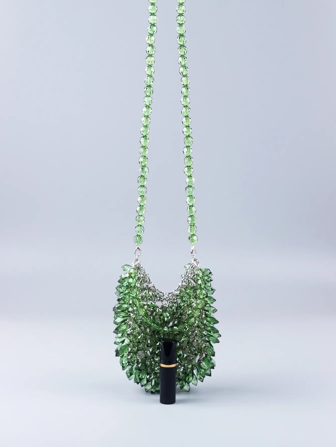 Bolsa de Cristais Verde