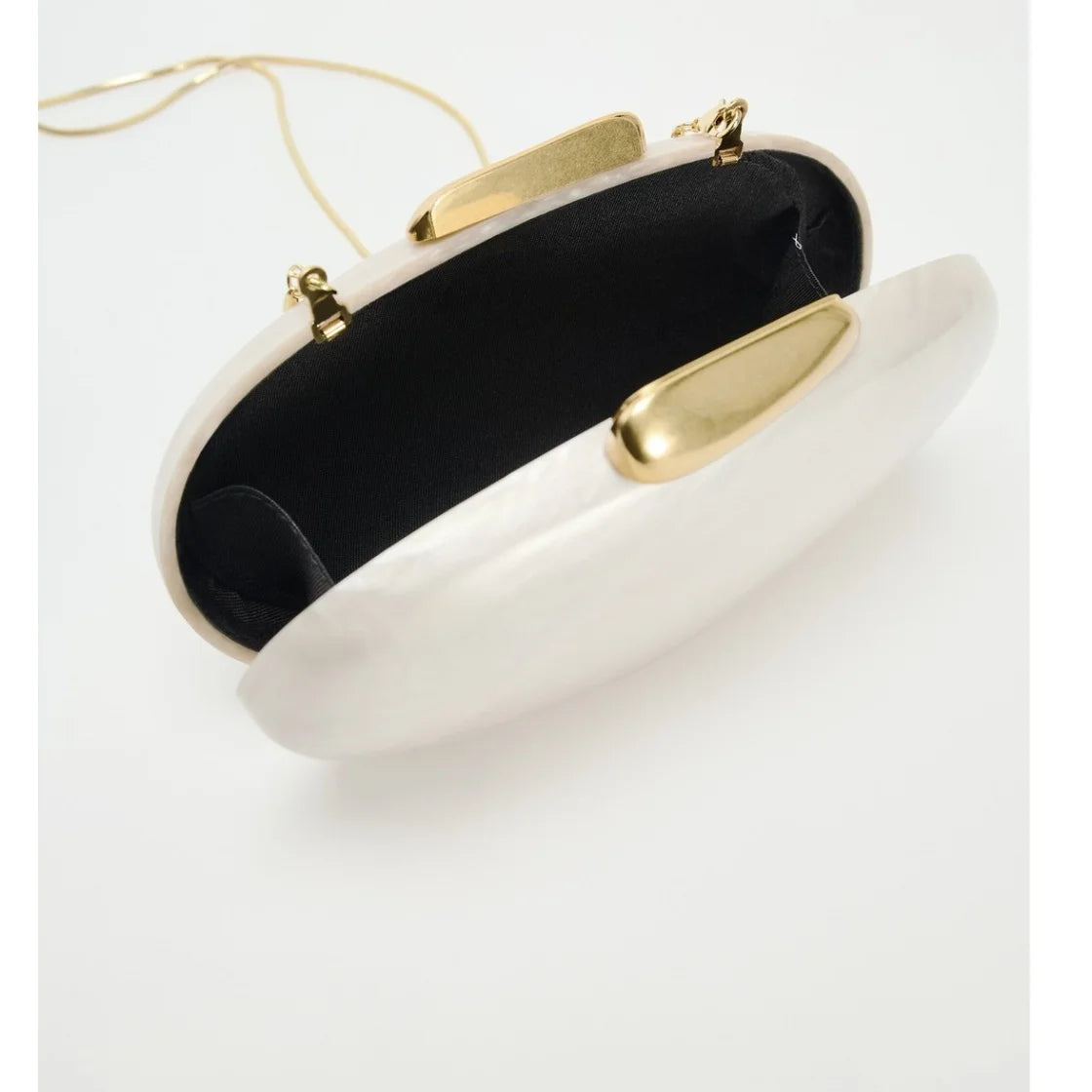 Bolsa Clutch Oval Acrílico