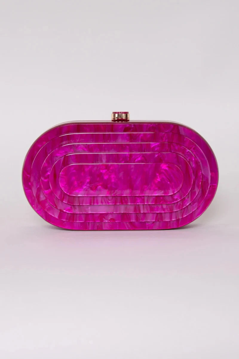 Bolsa Clutch Acrílico Festa