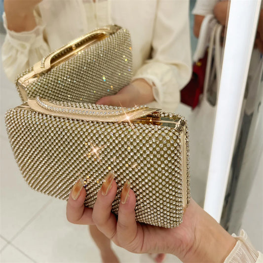 Bolsa Clutch Strass Retangular Festa