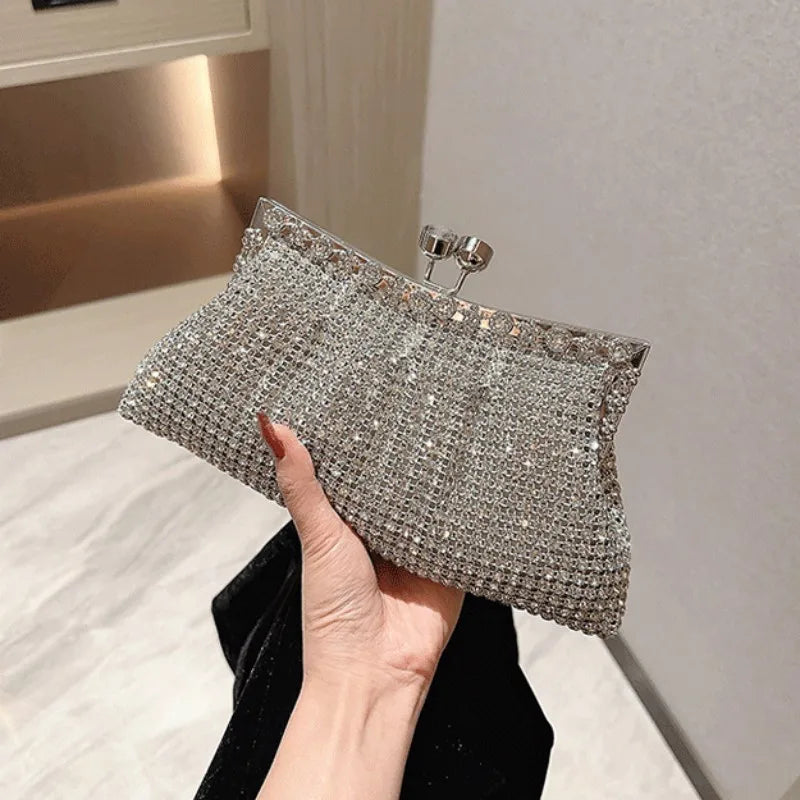 Bolsa Clutch Brilho Festa