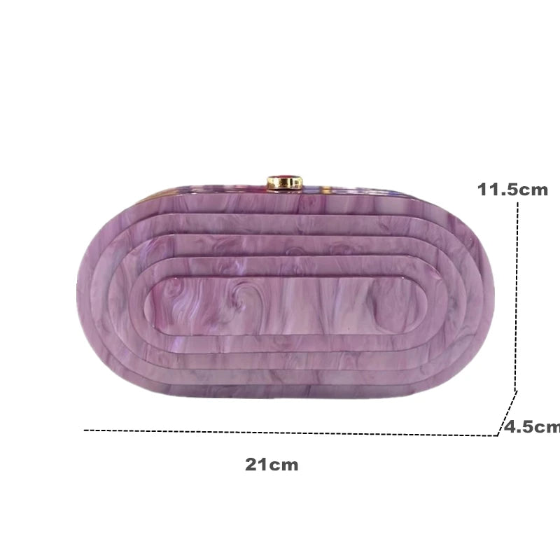 Bolsa Clutch Acrílico Festa