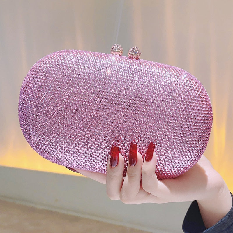 Bolsa Clutch com Cristais Festa