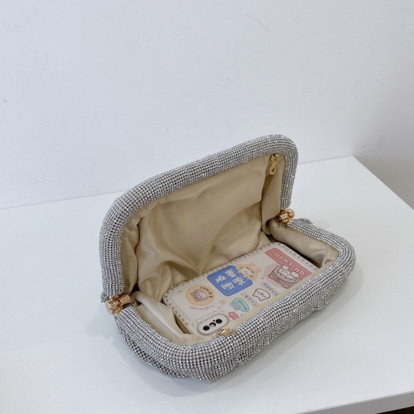 Bolsa Clutch Cravejada com Strass Festa
