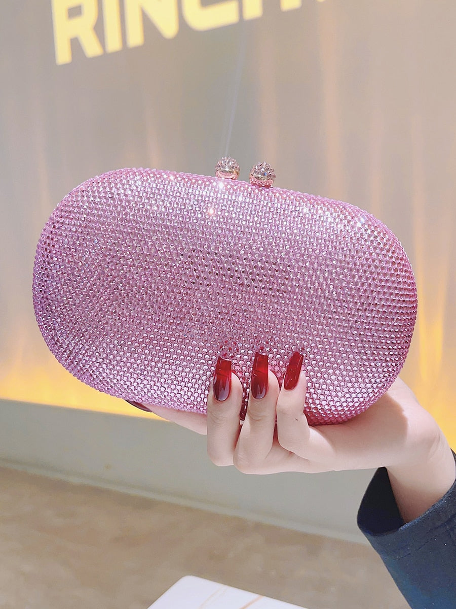 Bolsa Clutch com Cristais Festa