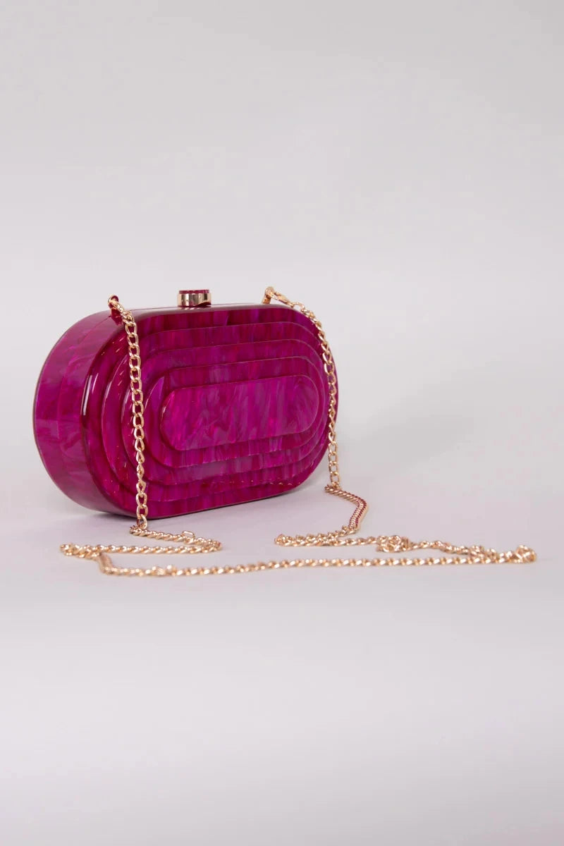 Bolsa Clutch Acrílico Festa
