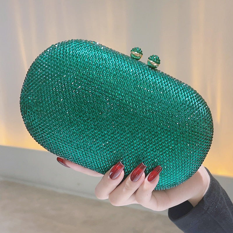 Bolsa Clutch com Cristais Festa