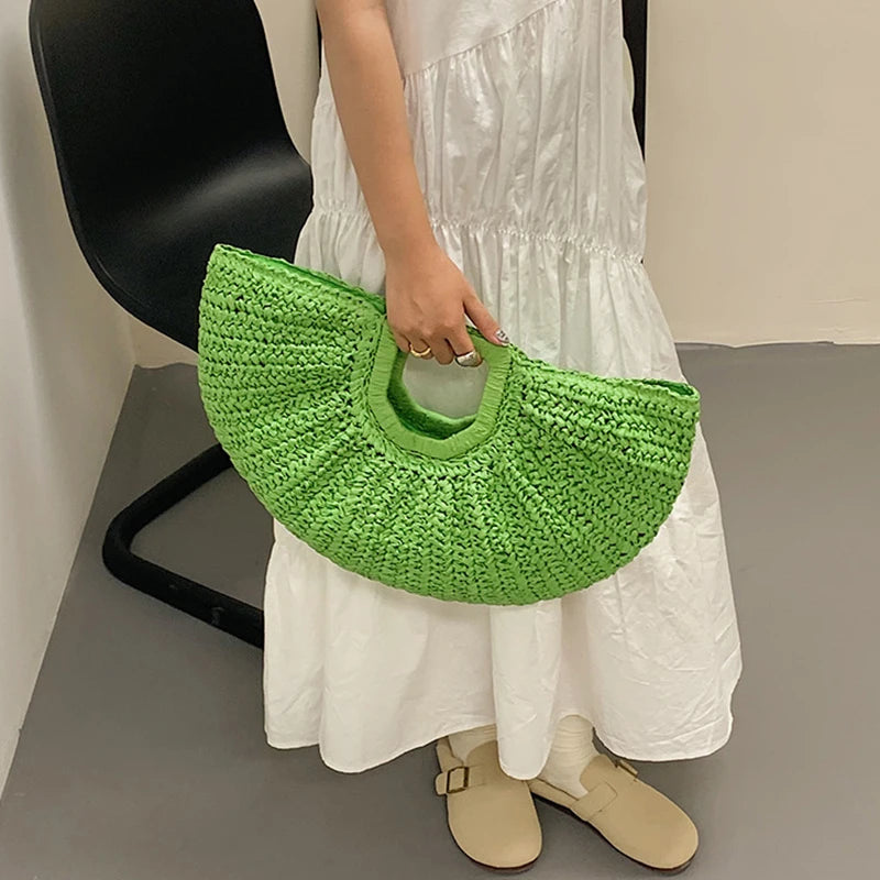 Bolsa Palha Elegante Verão