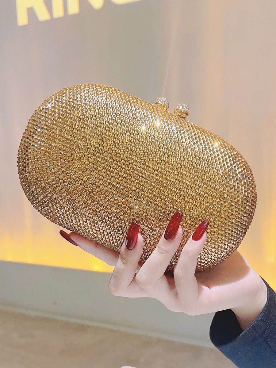 Bolsa Clutch com Cristais Festa