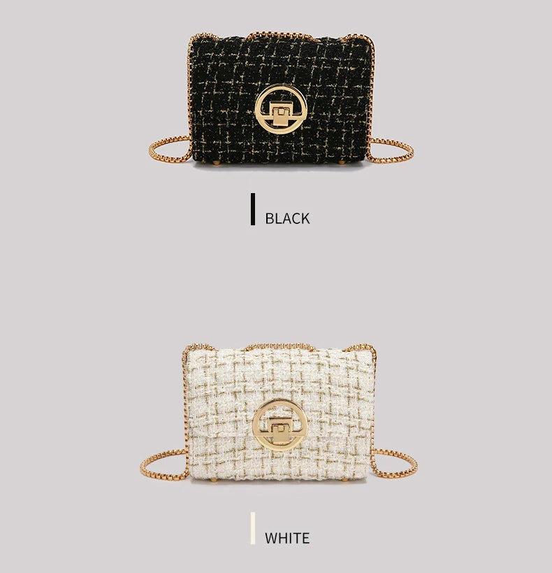 Bolsa Tweed Sofisticada