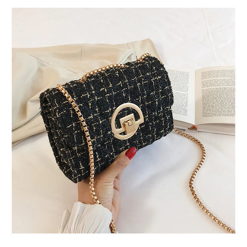 Bolsa Tweed Sofisticada