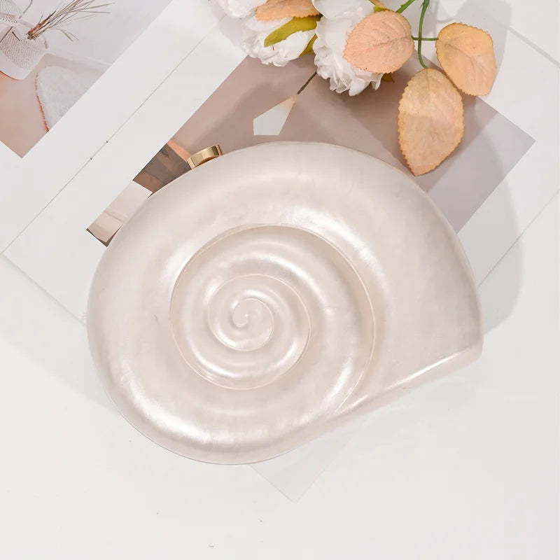Bolsa Clutch Acrílico Caracol