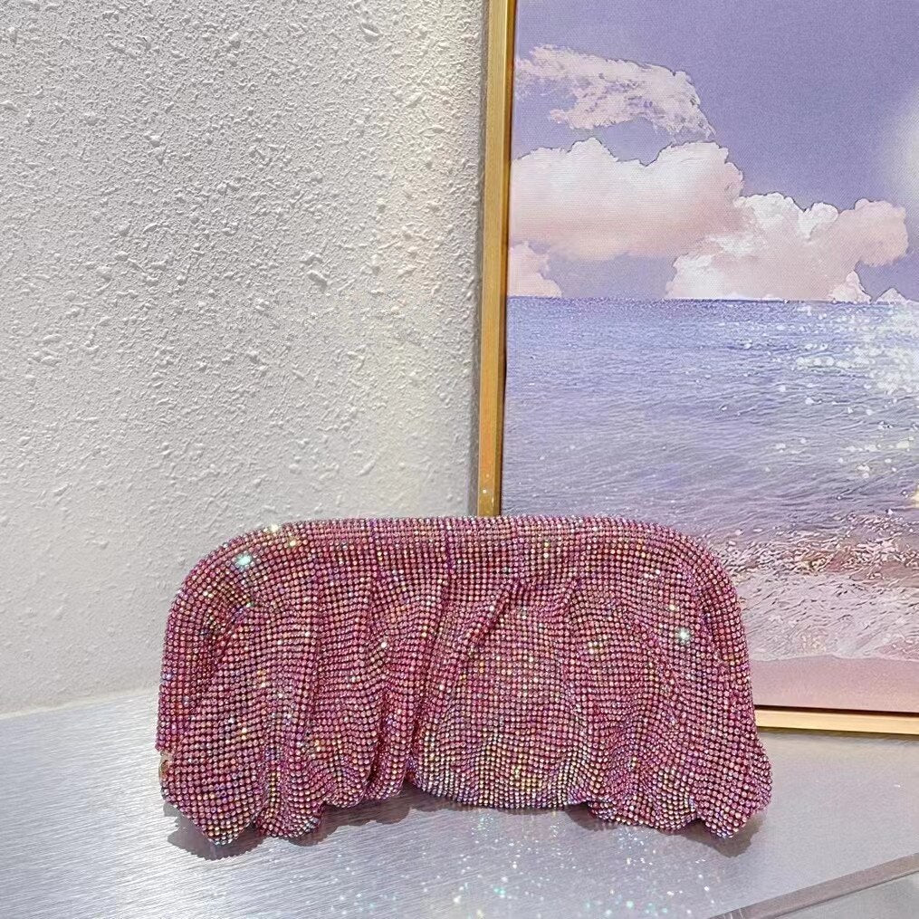 Bolsa Clutch Cravejada com Strass Festa