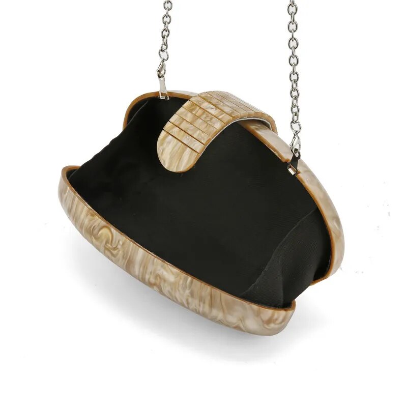 Bolsa Clutch Perolada Acrílico