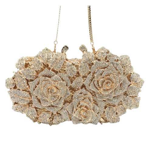 Bolsa Clutch Cravejada com Strass Festa