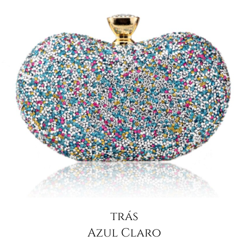Bolsa Clutch Colorida com Pedrarias