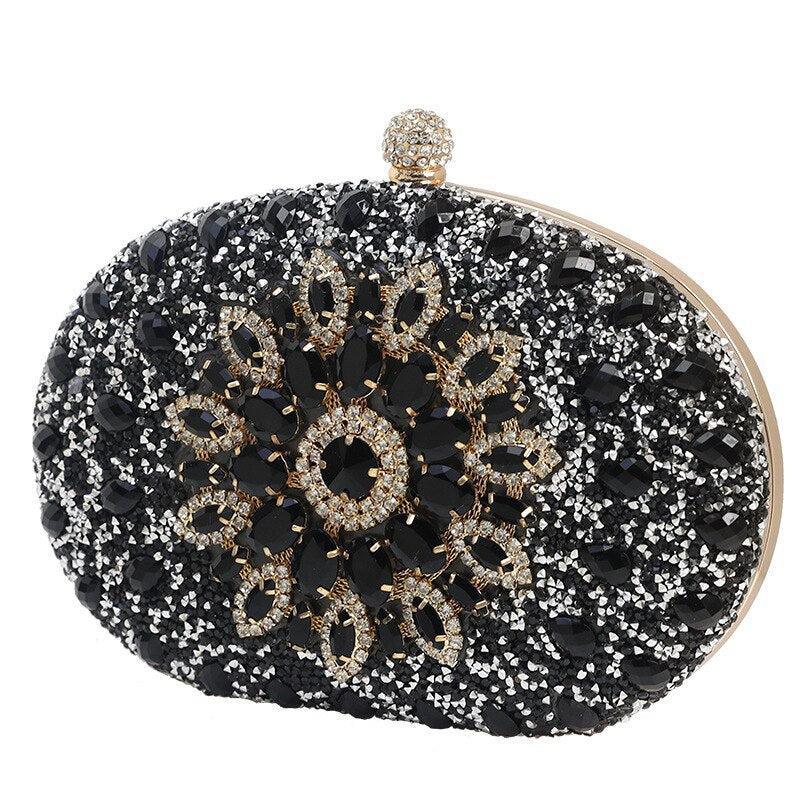 Bolsa Clutch com Pedrarias Festa