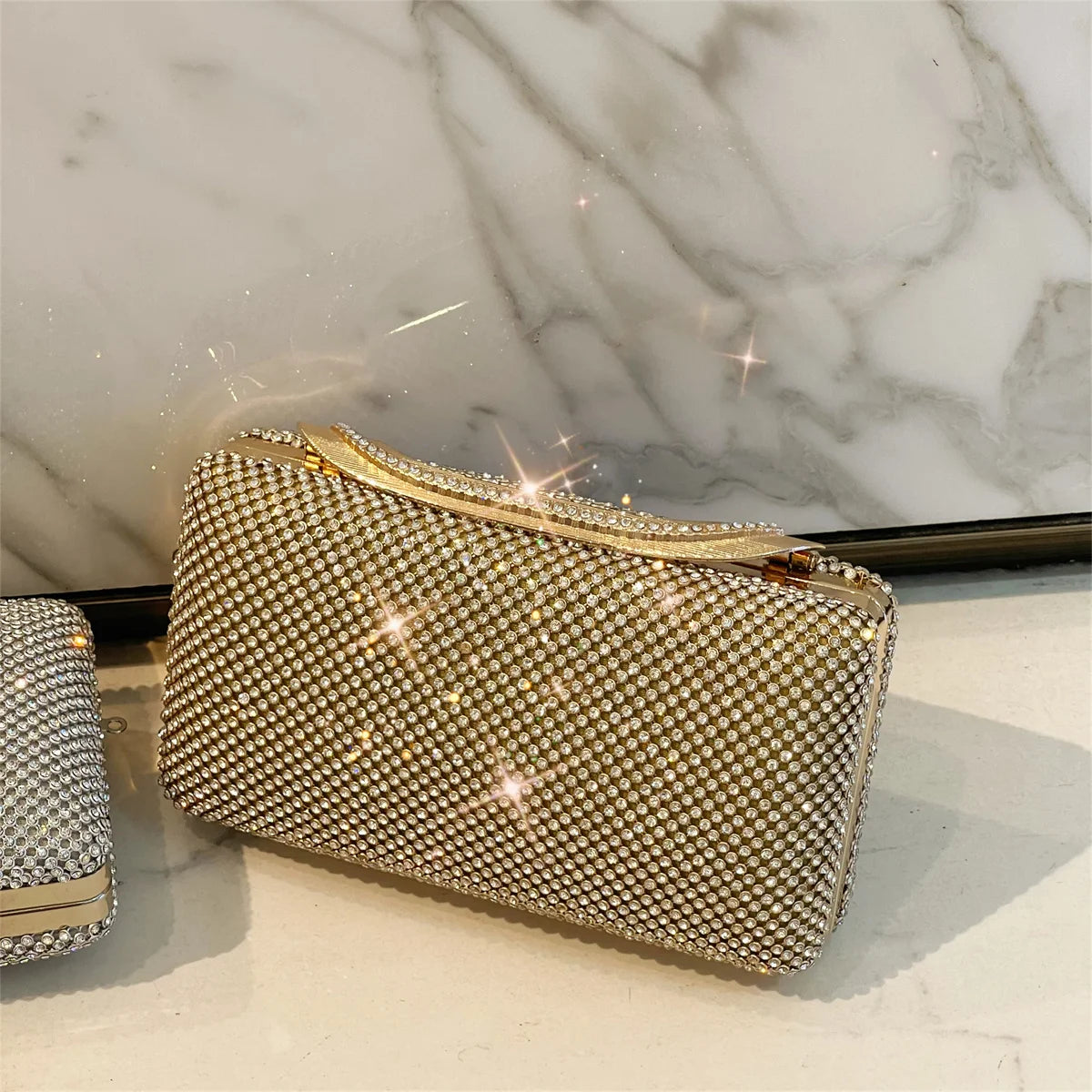 Bolsa Clutch Strass Retangular Festa