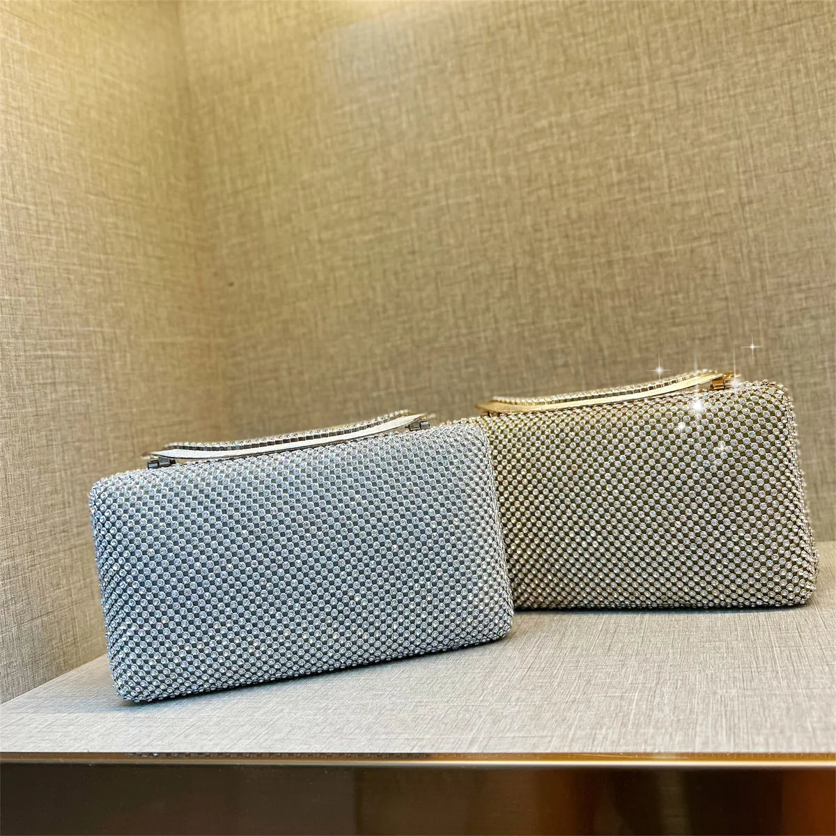 Bolsa Clutch Strass Retangular Festa