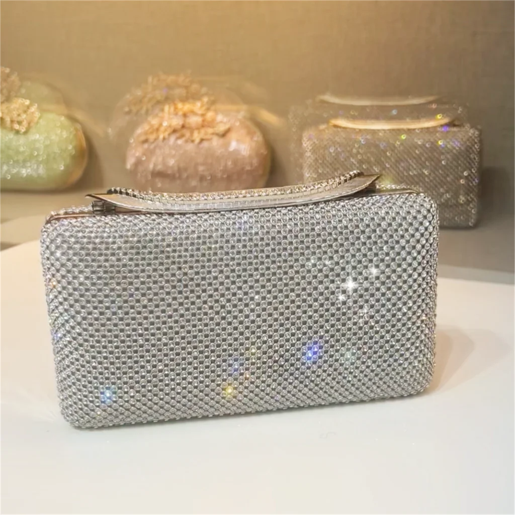 Bolsa Clutch Strass Retangular Festa