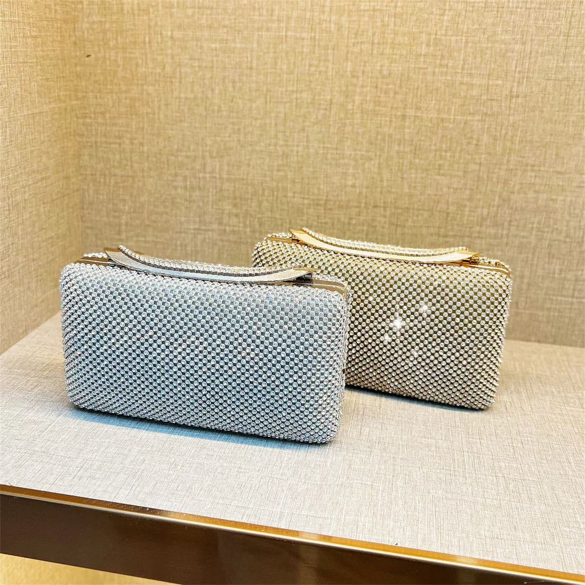 Bolsa Clutch Strass Retangular Festa